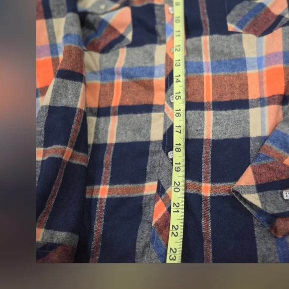 Jiang Vi Xuan Plaid Flannel Button-Up Shirt Shacket Size XS/S - Picture 4 of 10